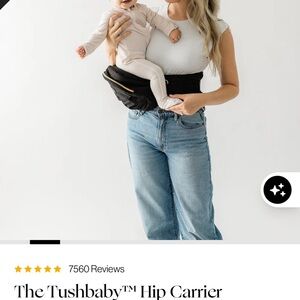 Tushbaby Hip Carrier in Black